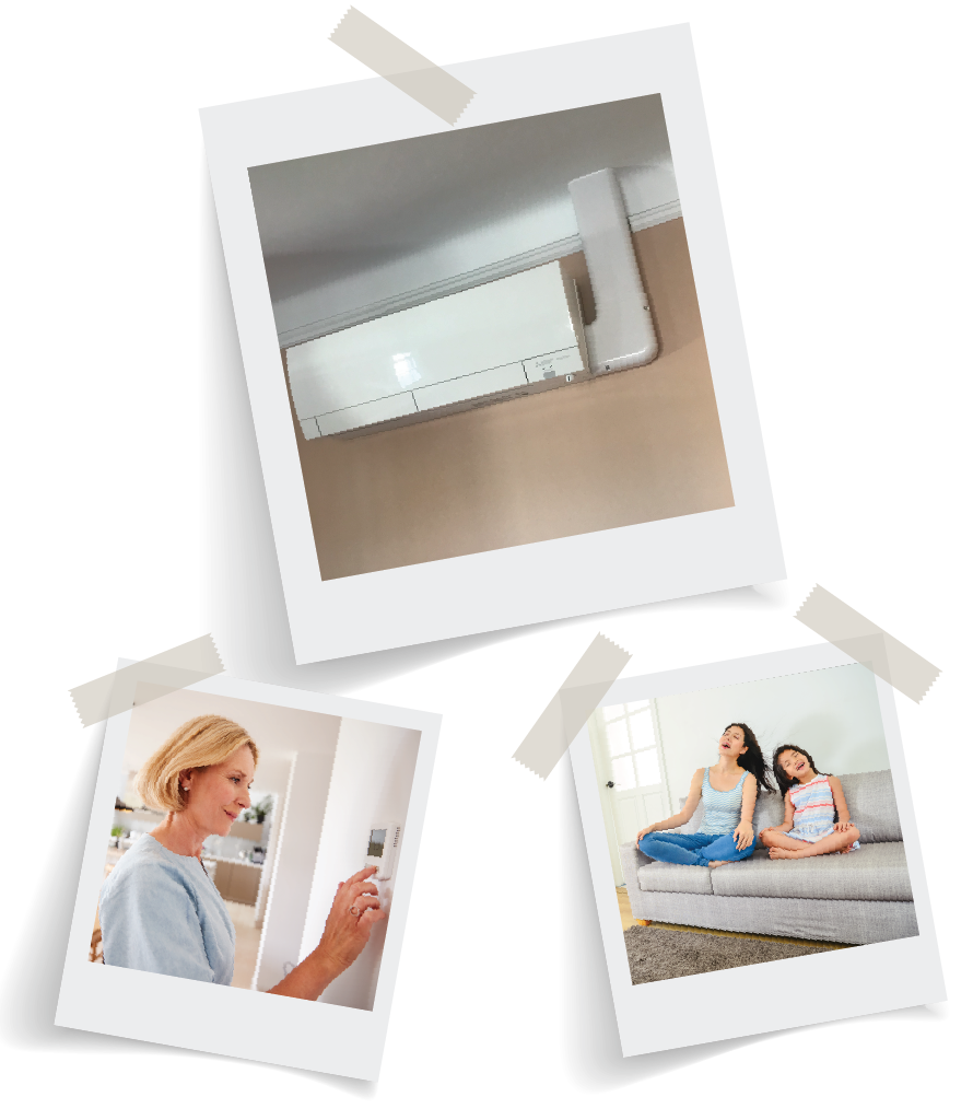 Ductless mini split HVAC system in a New Jersey home